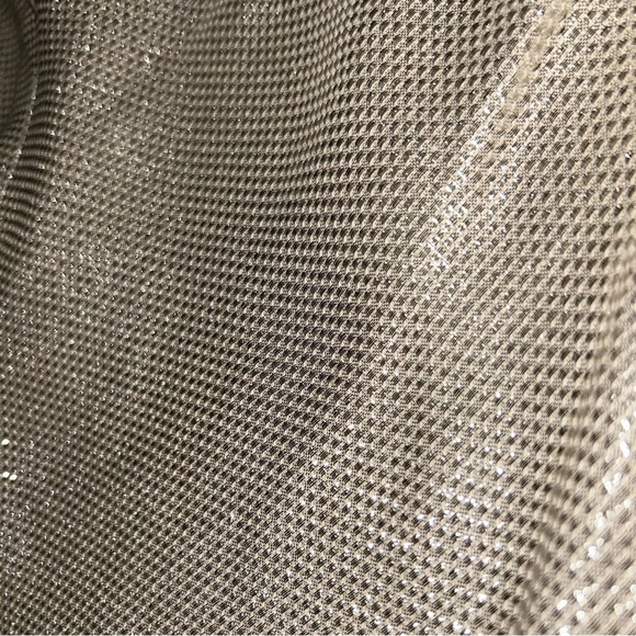 NWT Forte Forte Riflessi Silver Metallic Flared Pants M Italy Designer Statement - Picture 11 of 17